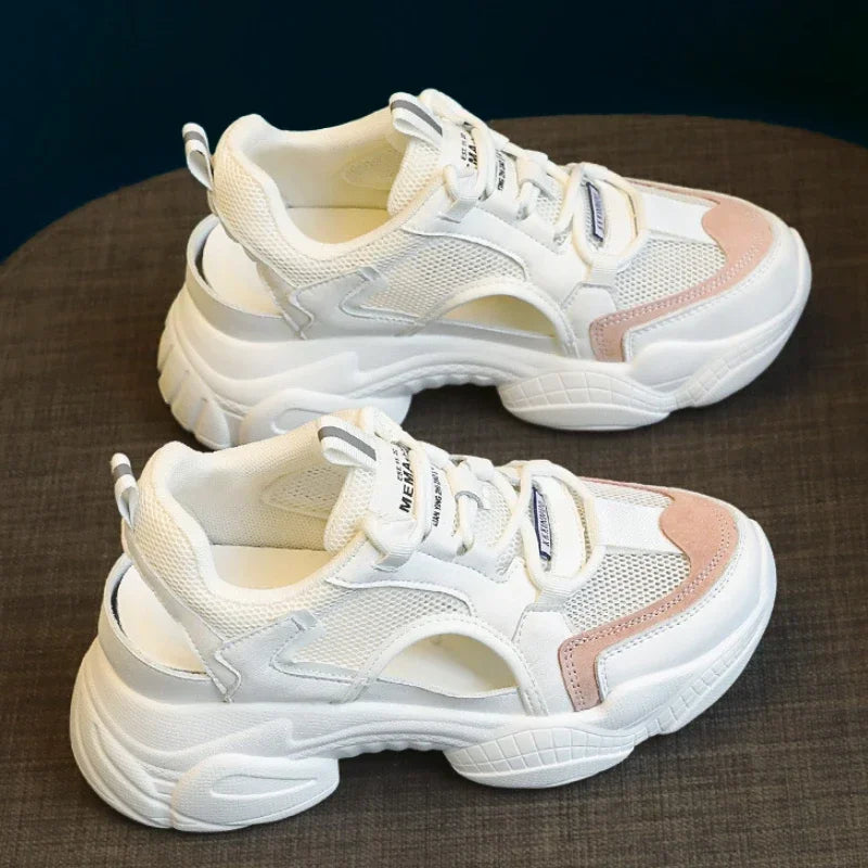 Women Sandals Summer New Lady Platform Chunky Comfortable Mesh Open Toe Casual Sports Sandals Ladies Shoes 2025