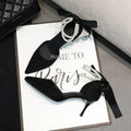 Comemore 2025 Summer  Bow Black High Heel Sandals Lace-up Solid Ladies Shoes Fashion Thin Heels Buckle Women's Sandals banquet